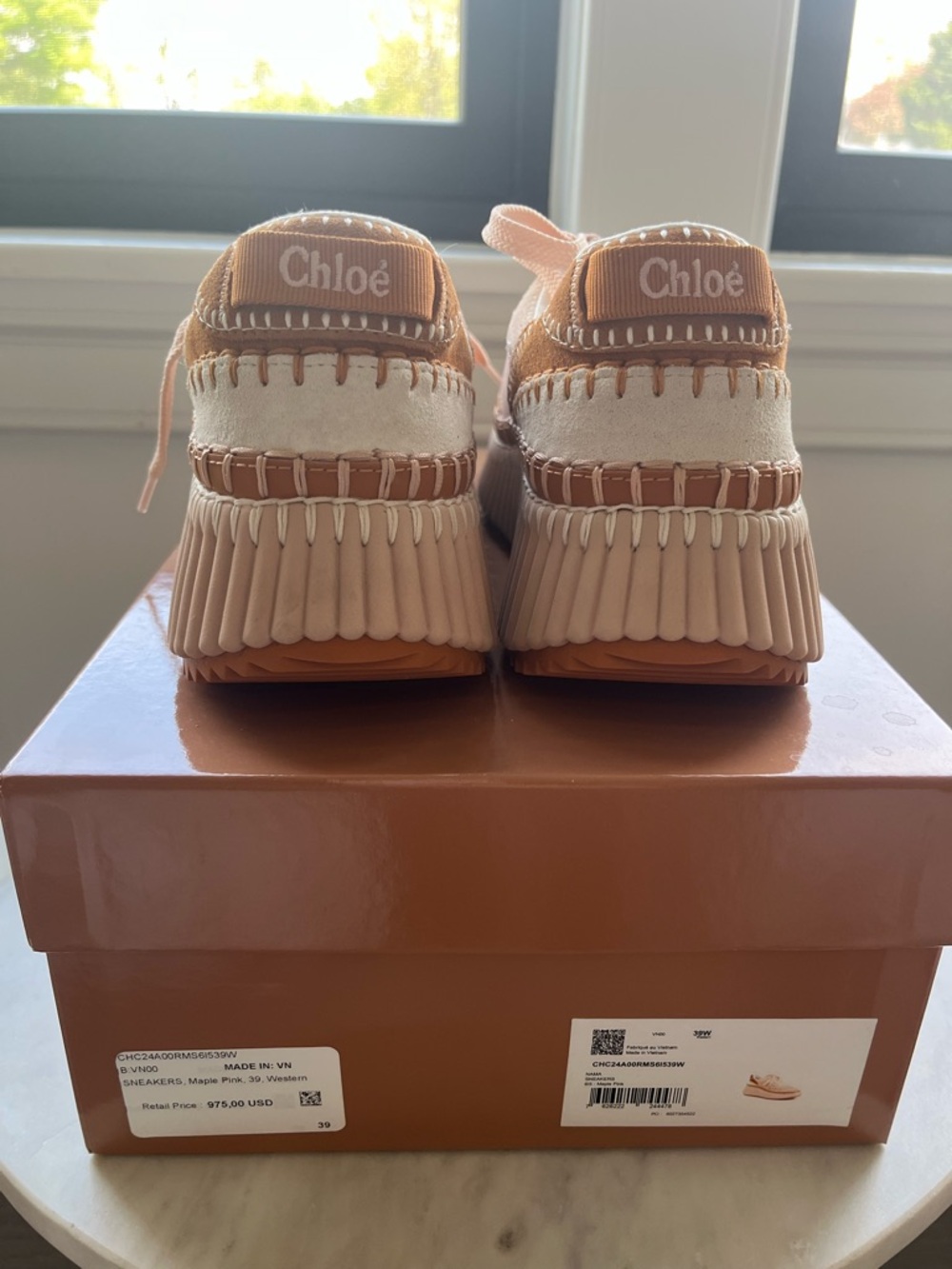 Chloe Maple Pink Suede Nama Women's Platform Sneaker - Picture 2 of 8